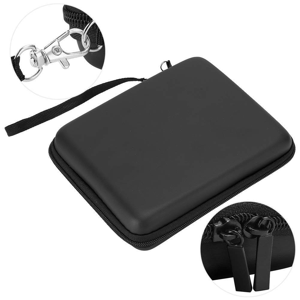 Ausla Custodia Protettiva, Custodia Protettiva Rigida in Eva per Console di Gioco, Portatile con Allacciatura, Progettata per 2DS, Antipolvere e Antiurto (Black)