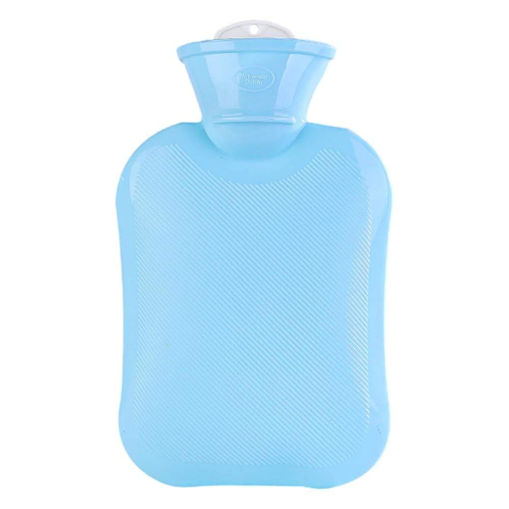 Hot Water Bottles, 1L (34oz) Durable Large Hot Water Bag for Hot and Cold Compress Hand Feet Warmer Winter Warm Hand Warmer for Neck and Shoulder