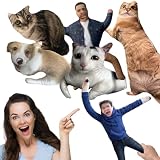 Overket Custom Pet Pillow, Funny Ugly Plush Gag Gift for Dog Cat Lovers