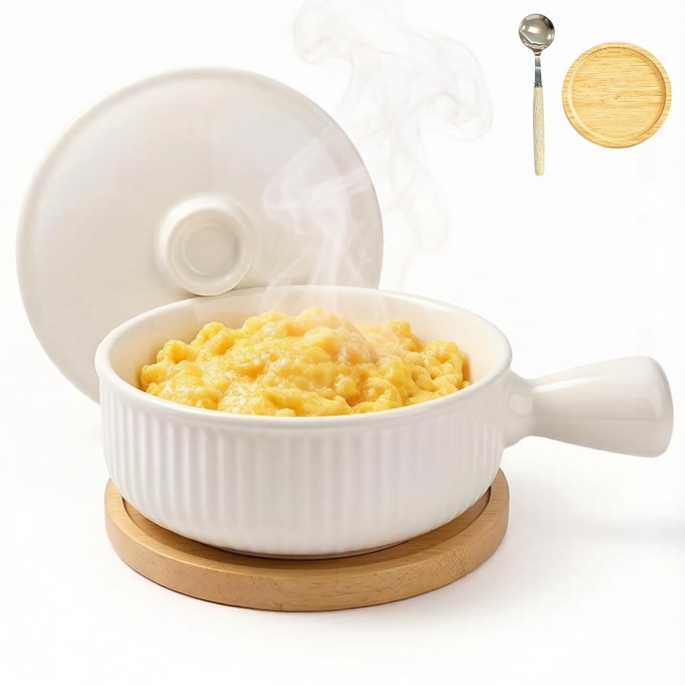 Sanvvv Ceramic Egg Cooker with Spoon and Mat