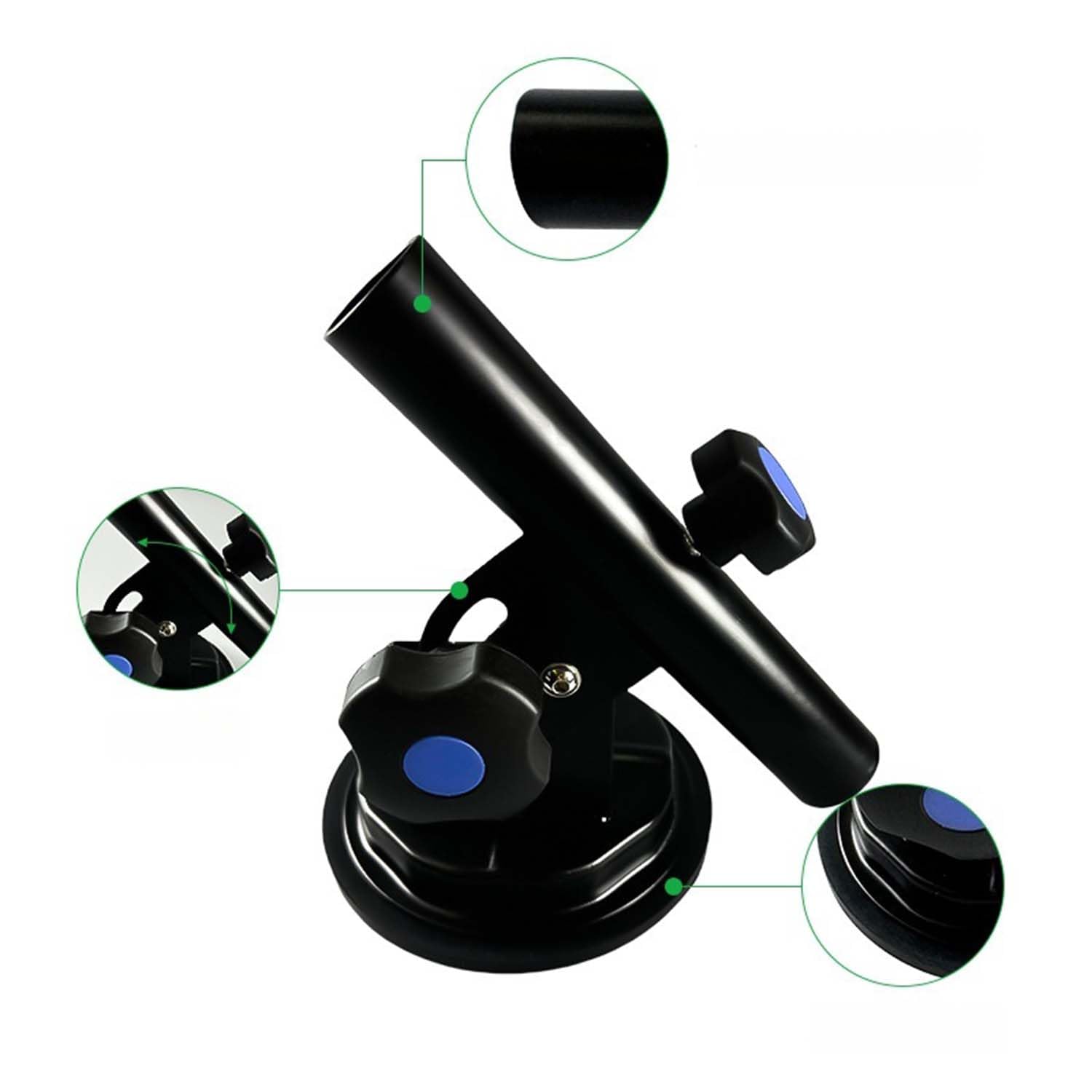 Supporto Per Bandiera Auto, Robusto Supporto a Ventosa, Supporto Regolabile Per Asta Portabandiera Per Camper, Camion, Camper, SUV, Barca, ATV, Roulotte.