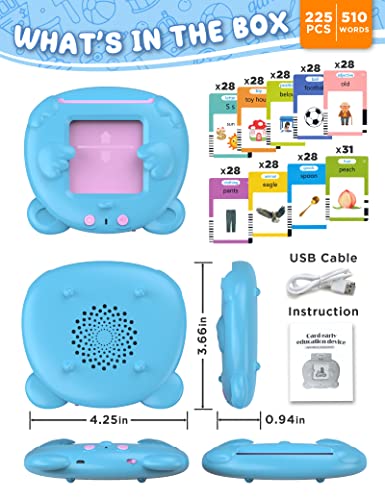 510 Sight Words Talking Flash Cards For Toddlers 2-4 Years, Autism Speech Therapy Toys For Children, Pocket Vocabulary Games For Kids Educational, Learning Montessori Toys For 2 3 4 5 Years Old Boys #TOP1