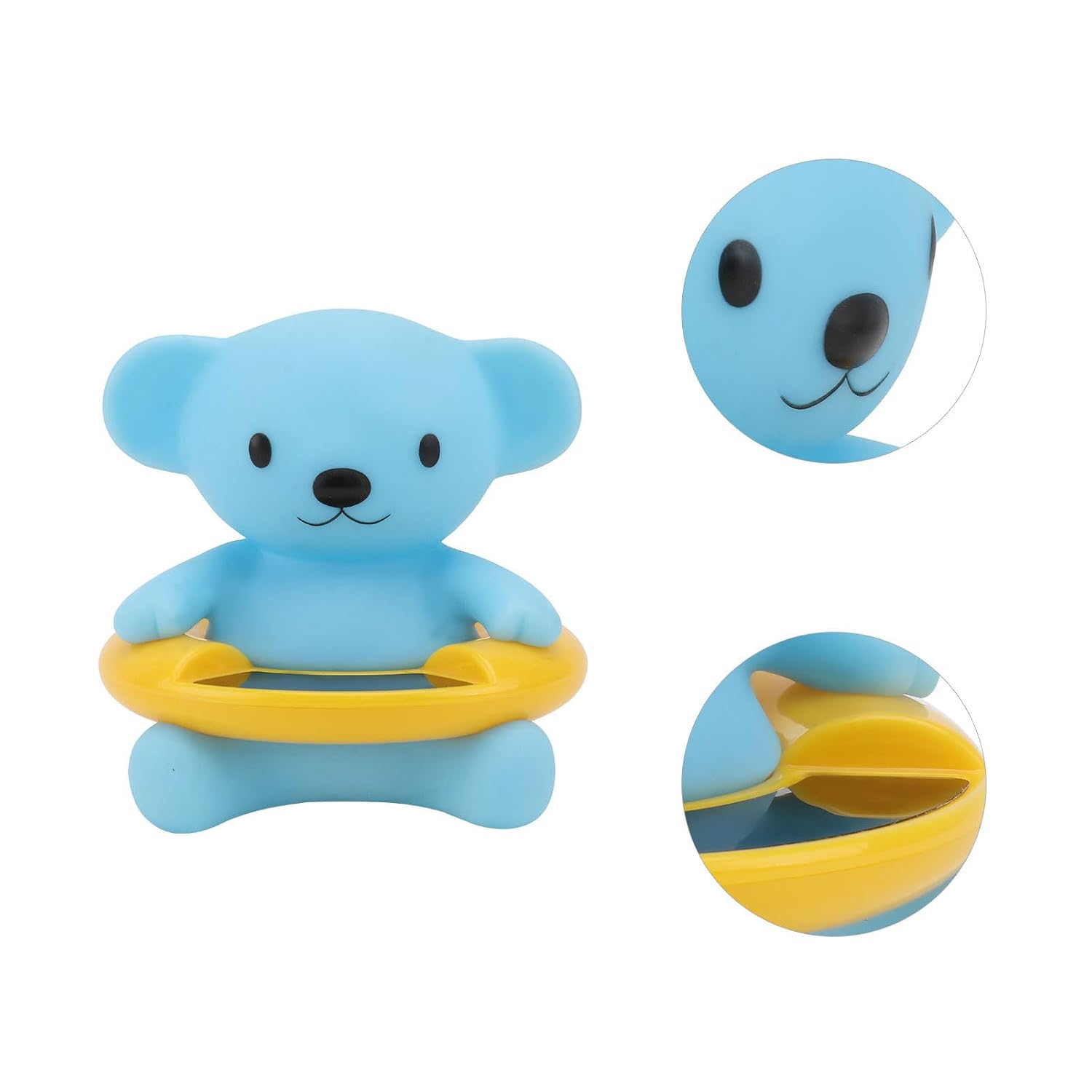 Bear Shaped Bath Thermometer for Safety, Sky-Blue Water Temperature Tester, Floating Bath for Newborns