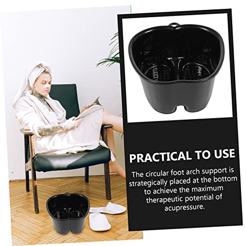 Balde para baño de pies negro de plástico duradero miniatura 5