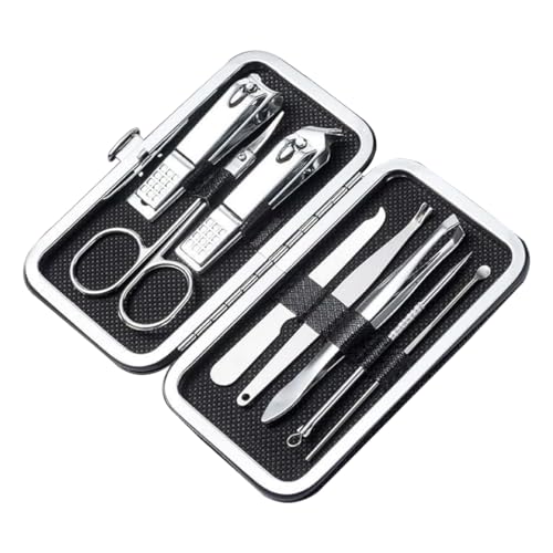 WUSJCOF Set de manicura, set de cortauñas, set de cuidado de uñas, set de cuidado de uñas para viajes, ideal como regalo para familiares, compañeros de trabajo y amigos.