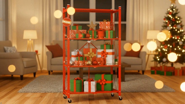 Amazon.com: DEANIC 3 Tier Foldable Storage Shelves with Wheels