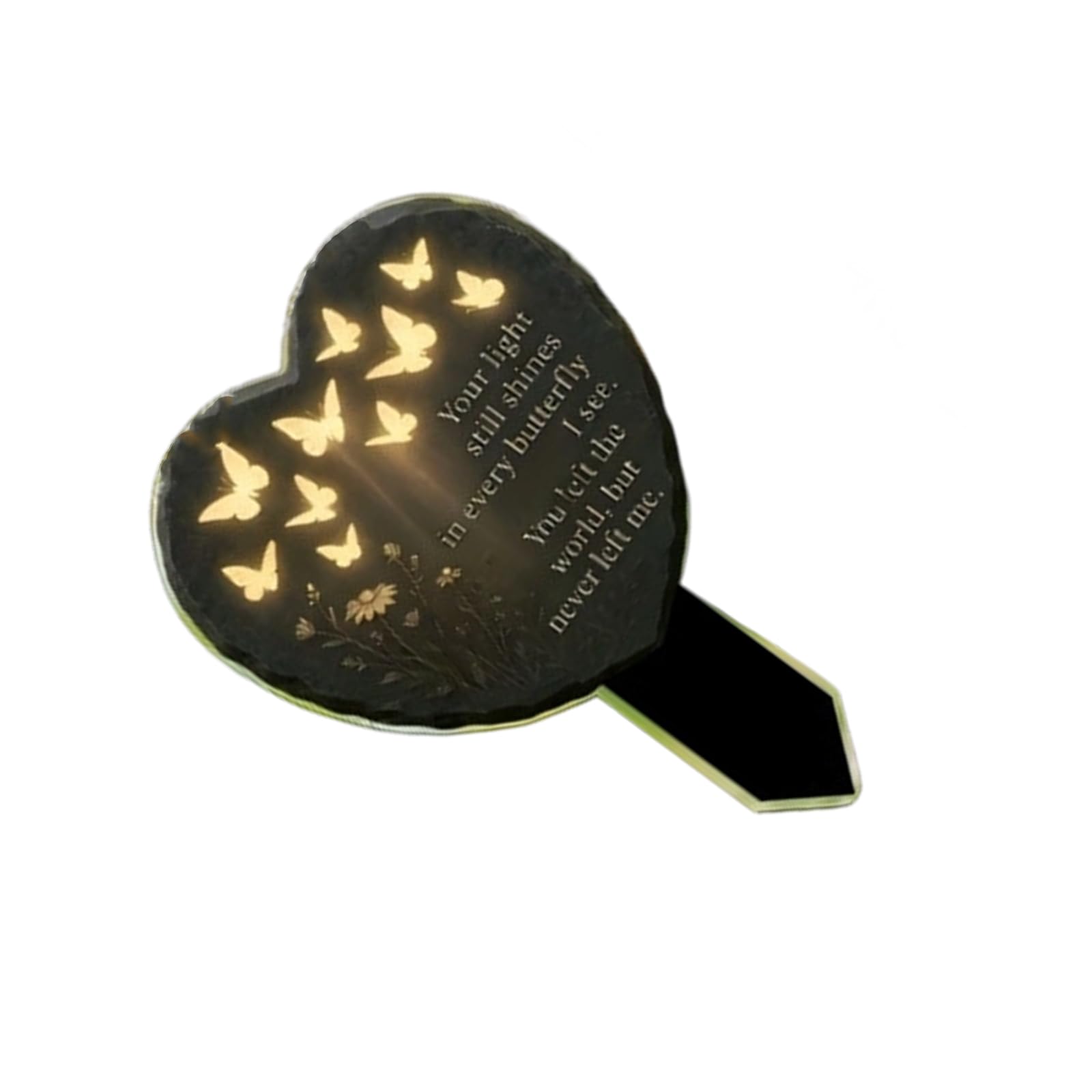 Memorial Plaques Stake, Memorial Stakes Sympathy Grave Markers Decoration for Mom Dad Son Daughter Garden Decors Cemetery Decorations for Grave Garden Flag