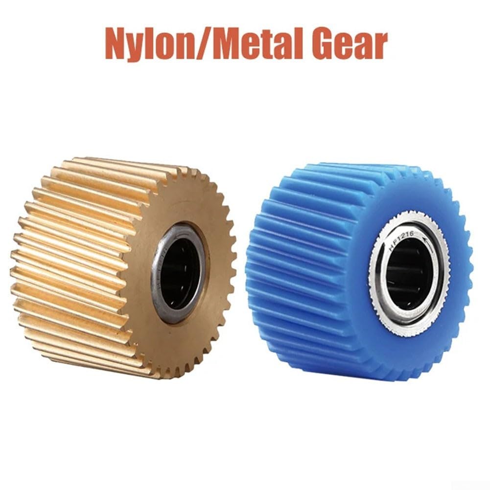 TSDZ2 - Kit di ricambio in nylon e ingranaggio in metallo per Tongsheng 36 V 48 V, kit motore per bici elettrica, compatibile con TSDZ2 (metallo oro)