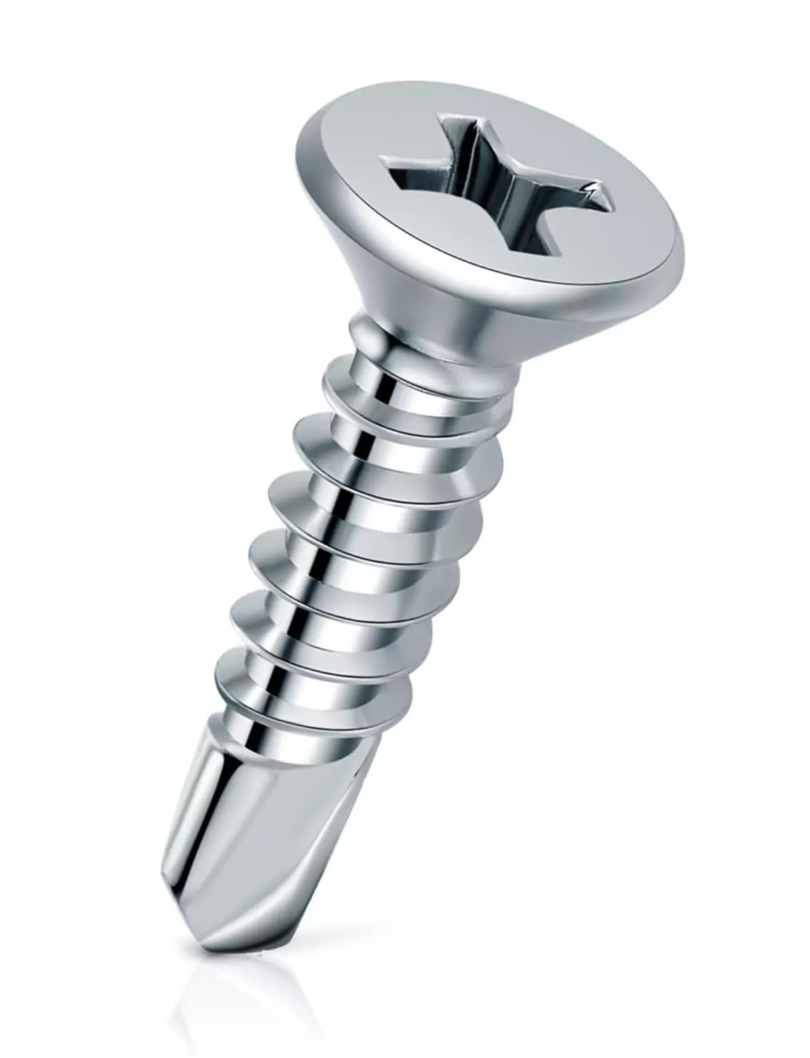 GKP Nickel Plated Self Drilling Screws,CSK Head, Phillips Bugle Head, Pack of 100 (13x6 mm)-image-15