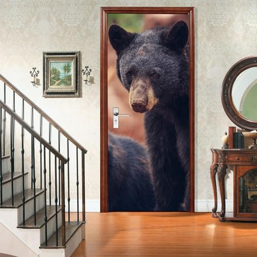 Papel Pintado De La Puerta Animal 3D Door Mural Extraíble Autoadhesivo Wall Art Stickers Photo Mural Wallpaper Diy Niños Dormitorios Infantiles Baño Decoración Para El Hogar Poster Pue-53555453109941