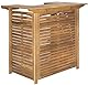 SAFAVIEH Wooden Outdoor Bar, in Natural, 115 X 70 X 105