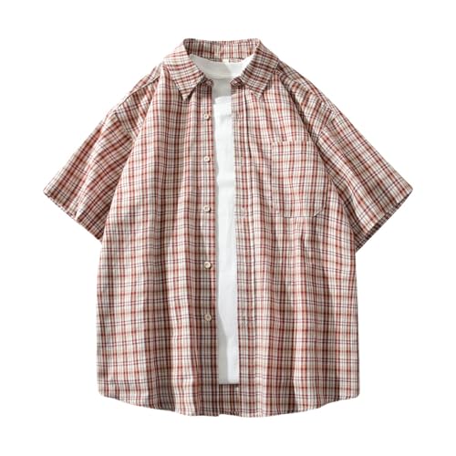 Chemise décontractée à manches courtes homme respirante style Hong Kong rétro