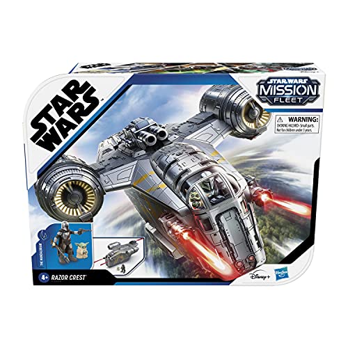 Star Wars Mission Fleet The Mandalorian The Child Razor Crest Outer Rim Run Deluxe Vehicle With 2.5-Inch-Scale Figure, For Kids Ages 4 And Up #TOP1