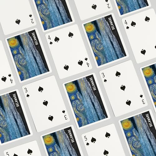 Baraja de Póker Delaware Starry Night 52 Cartas miniatura 4