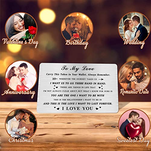 Image of TGCNQ Romantic Gifts for Her for Valentines Christmas Mother's Day, Wallet Card for Her Girlfriend