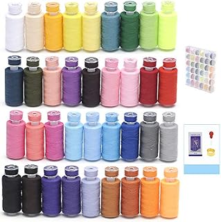 KEIMIX 72Pcs Sewing Threads Kits, 550 Yards Per Polyester Thread Spools, 36 Colors