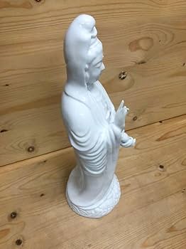 Amazon.co.jp: 有田焼/神右エ門窯/白磁/観音様/1点 観音菩薩