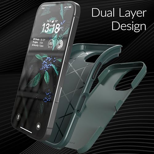 Image of Crave Dual Guard Compatible with iPhone 16 Case, Compatible with MagSafe Shockproof Protection Dual Layer Case for Apple iPhone 16 (6.1 inch) - Green