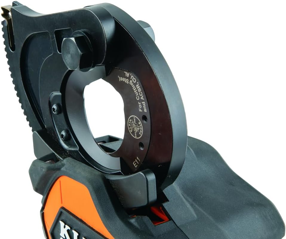 Klein Tools BAT20GD1 Gear Cable Cutter Battery Operated Kit, Closed-Jaw, With Two 2 Ah Batteries, Charger, and Bag