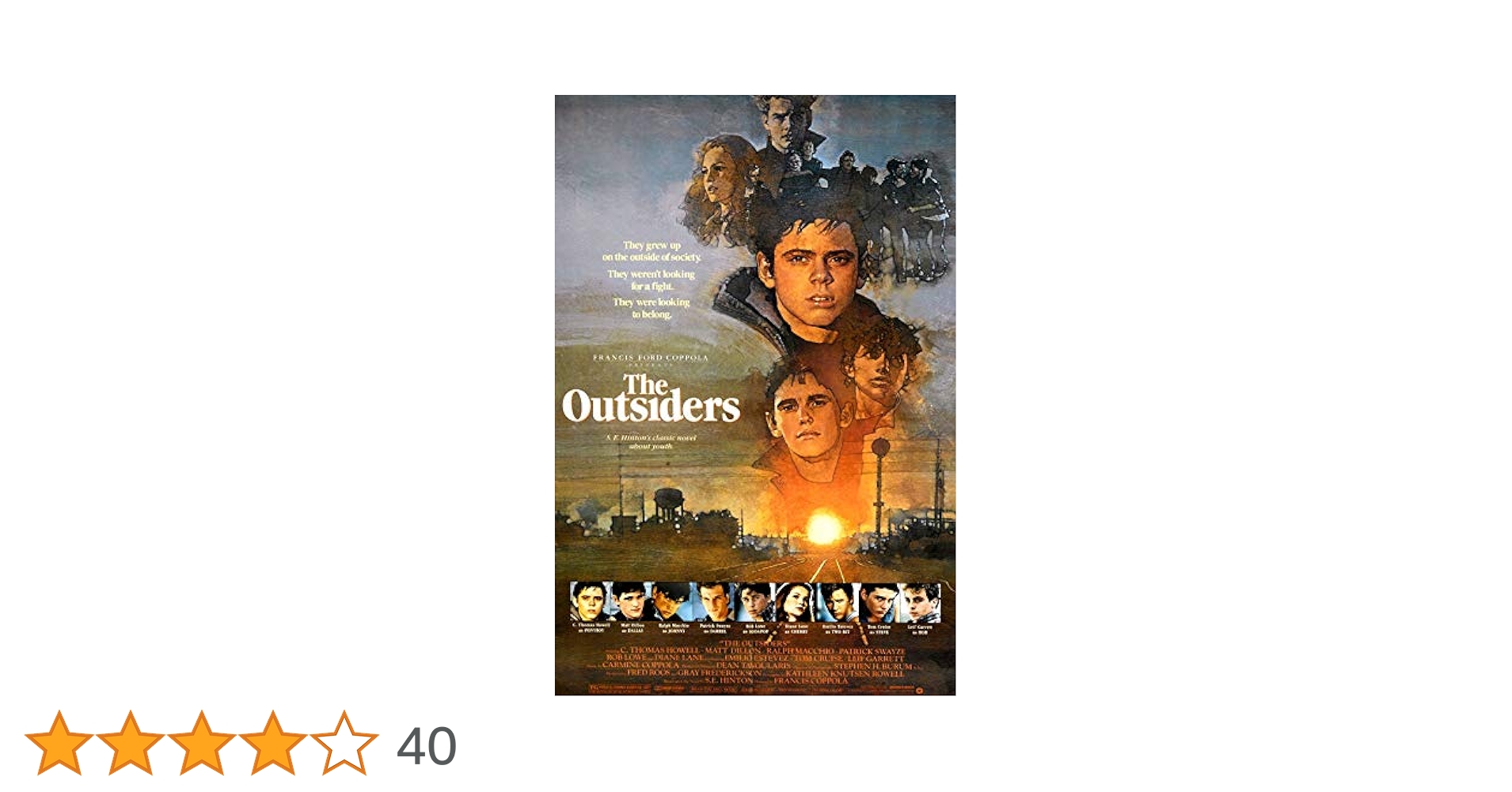Amazon.co.jp: The Outsiders 映画ポスター 12x18インチ