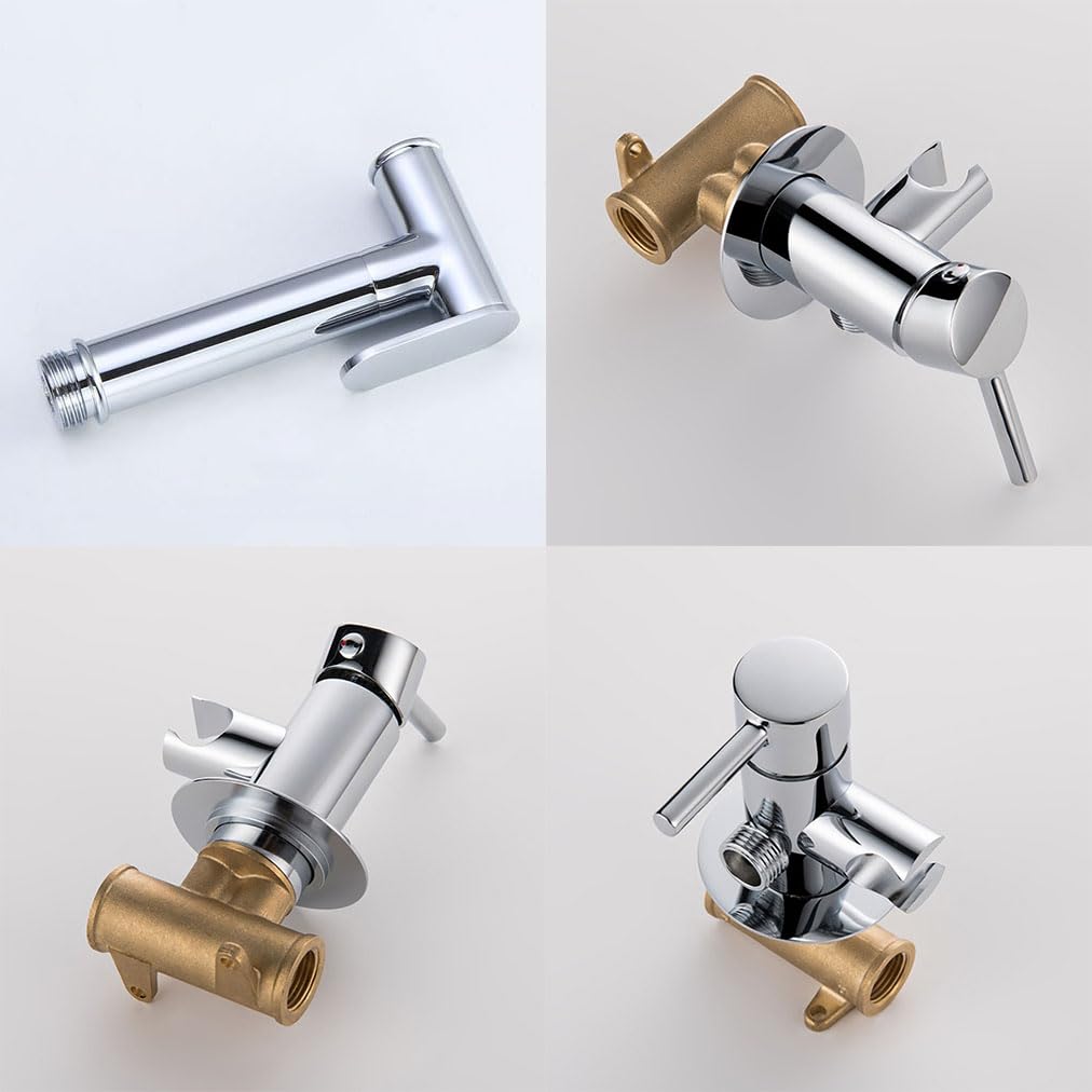 Doccino Per Bidet Per Wc Maniglia Singola Doccetta Per Wc Acqua Calda E Fredda Kit Doccino Per Bidet Wc Ottone nero modalità Singola