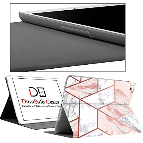 Image of DuraSafe Cases for iPad Pro 11 inch 2nd Gen Folio Printed Case A2228 MY232HN /A A2068 A2230 MXDC2HN /A MXDE2HN /A MXDD2HN /A MXDF2HN /A A2231 MY332HN /A MY342HN /A MXEW2HN /A MXEY2HN /A - Marble Pink
