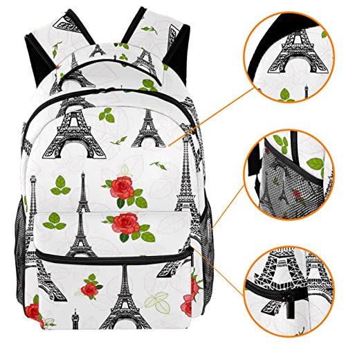 Sac à dos Tour Eiffel et roses, le cadeau idéal pour le voyage - 3