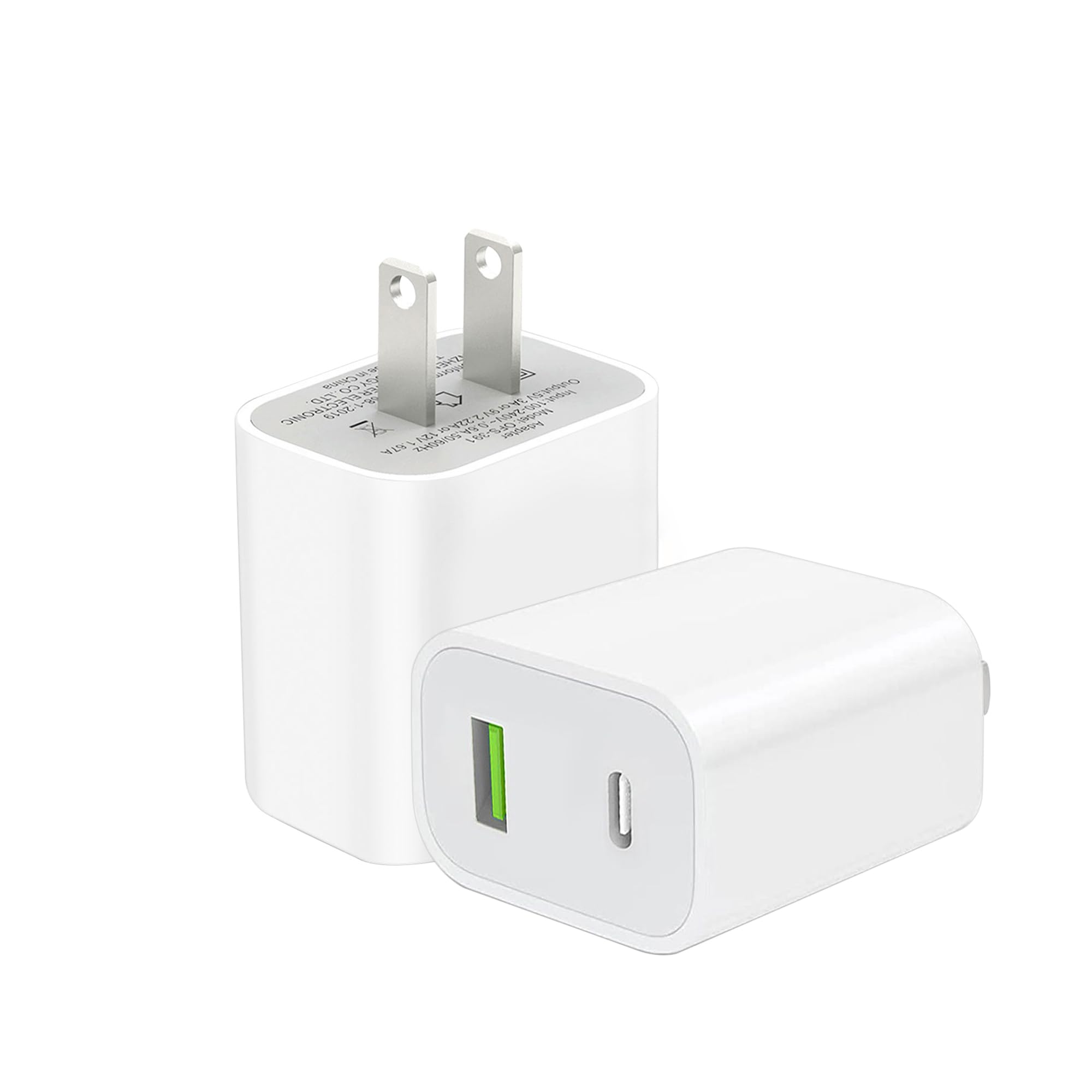 USB C Charger Block, Dual Port Type C Wall Charger 20W Fast Charging Power Adapter Cube for iPhone 14/14 Pro/14 Pro Max/14 Plus/13/12/11, XS/XR/X, iPad, Samsung, More