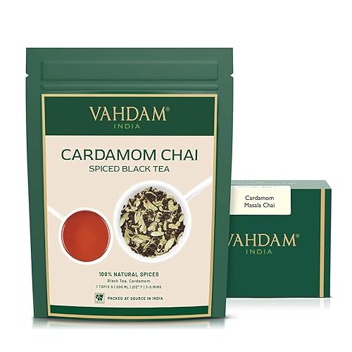 Vista 62 de VAHDAM - Té Masala Chai de la India, hojas sueltas, más de 170 tazas (340 g/12 onzas), mezcla de té negro, té Masala Chai con canela, cardamomo