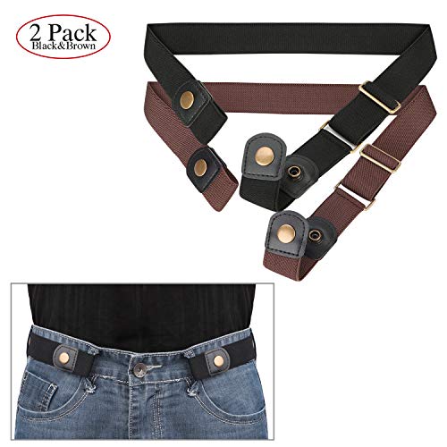Image of XZQTIVE No Buckle Invisible Elastic Stretch Belt for Men /Women Fits waist 24-50in Father Day Gift