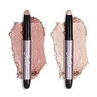 Julep Eyeshadow 101 Crème-to-Powder Waterproof Shadow Stick Duo – Long-Lasting, Crease-Proof, Easy Appy with Built-in Smudger - Pearl & Rose Shimmer