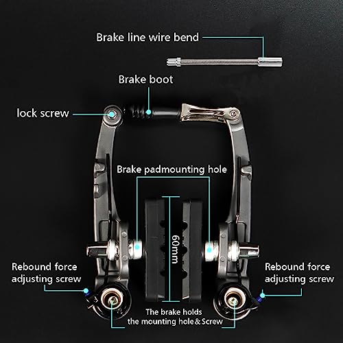 Chooee Linear Mountain Bike V-Brake Set Front and Rear Bicycle V Brakes CHVB001 1 Pair - Thumbnail 3