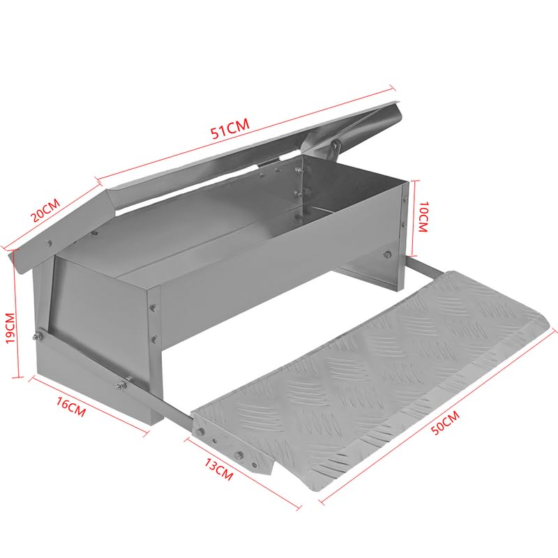Comedero automático para cría de Pollos Comedero para Aves de Corral para Pollos Patos y Gansos Comedero Artefacto de alimentación a Prueba de Lluvia