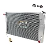 Cubauto 3 Row Aluminum Radiator for 1981-1991 Chevy Truck K10 K20 K30 C10 C20 C30 C1500 C2500 C3500 Blazer/1973-91 Gmc C1500/C2500 Suburban Jimmy Radiador 74 75 76 77 1978 1979 1980 1982 1983 1984 85