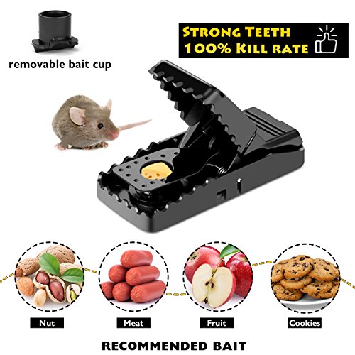 Image of Hdama Mouse Trap, Mouse Traps That Work Small Mice Trap Outdoor Indoor Best Snap Traps for Mouse /Mice Safe and Reusable 6 Pack Quick Kill Mice Traps | Small snap design for mice and rats. Safe, reusable for home use. Effective and clean trap.