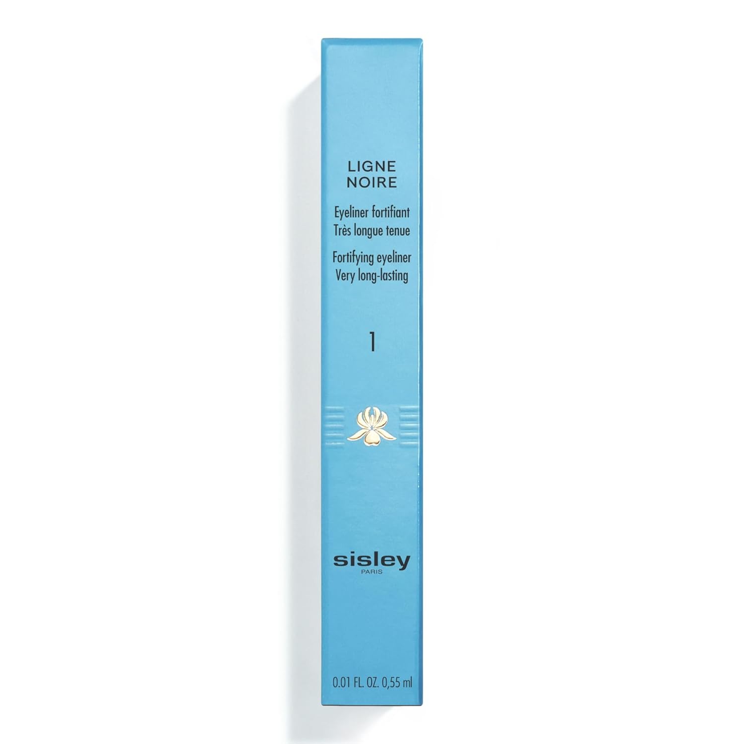 Sisley Paris Ligne Noire Eyeliner, 1 Deep Black - High-Intensity, Long-Lasting, Waterproof Formula - Supports Lash Quality with Vitamin Peptide - Easy Application