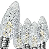 KGC 50Pack C9 Led Replacement Christmas Light Bulbs, C9 Shatterproof Led Bulbs for Christmas Outdoor String Light, E17 Intermediate Base, Commercial Grade Holiday Bulbs, Warm White 2200K.