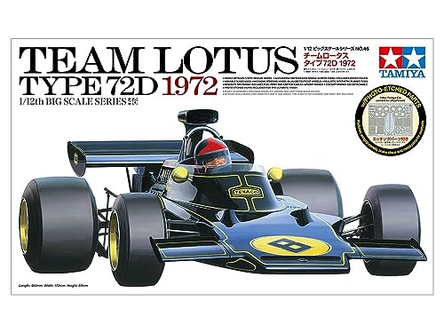 Kit modelo plástico Tamiya 1/12 Lotus Type 72D 1972 miniatura 5