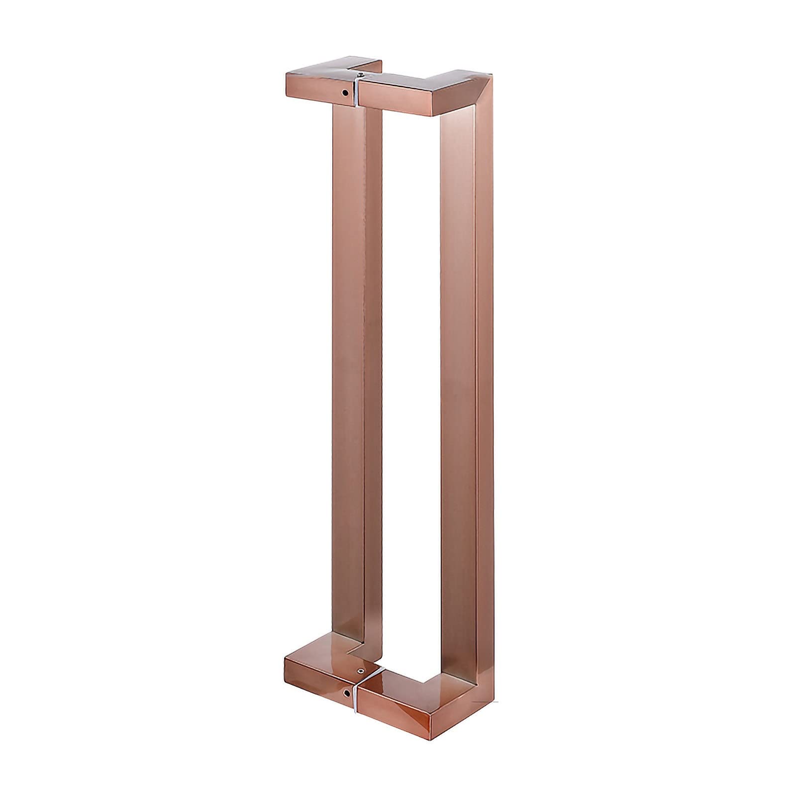 CWCQGH Commercial Entry Door Handle,Stainless Steel Push Pull Door Handle for Shower Glass Sliding/Barn Door/Interior Exterior Door,Include Fittings,6 Colors,Rose Gold-80cm/31.5in