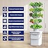 SJZX Hydroponics Growing System Kit, 5-Layer Hydroponic Tower, 30 Planting Holes, Space-Saving Vertical Gardening System, Suitable for Both Indoor and Outdoor use Germination Kits #1