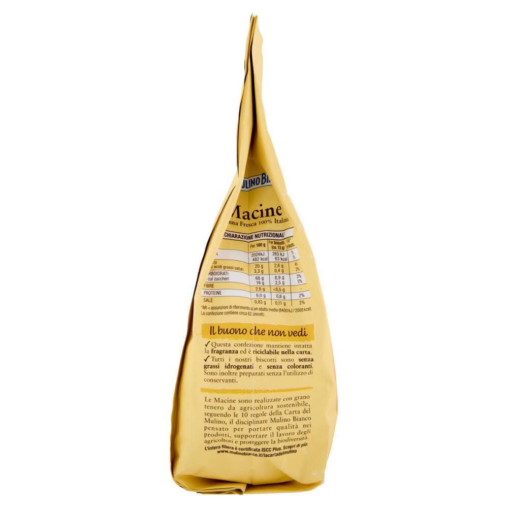 Italian Gourmet Bundle Macine Kekse 12x 800g Polpa Gratis – Italienische Frühstückskekse mit Sahne, runde Mürbekekse 9,6kg