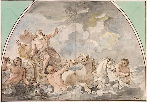 Poster sur toile Le de Neptune Charles Joseph Natoire pour un salon élégant