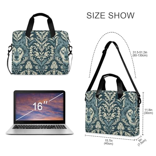 Maletín portátil para laptop 15.6 pulgadas estilo William Morris miniatura 5