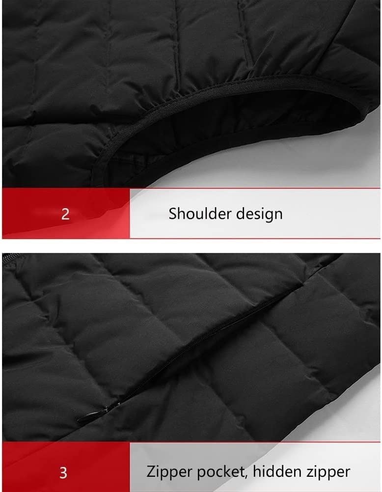 Antigelo Gilet Caldo Gilet più caldo Gilet imbottito Giacca senza maniche Capispalla Gilet invernale resistente all'acqua Termico Cappotto Invernale