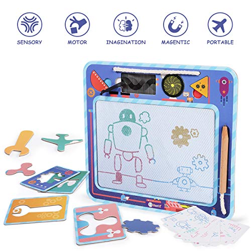 NextX Doodle Magna portátil para niños pequeños tamaño de Viaje Pizarra magnética para niños cartón para niños en Lugar de plástico