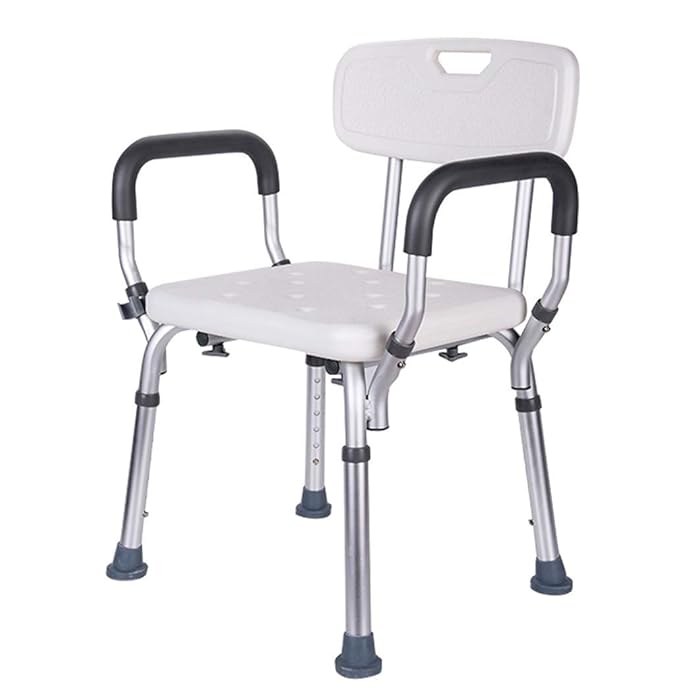 Buy Shower Chair with Arms and Back Heavy Duty Shower Bench Bath Seat