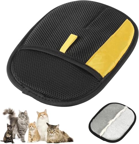 2 Pièces Gant Poil Chat,Réutilisable Brosse Anti Poils