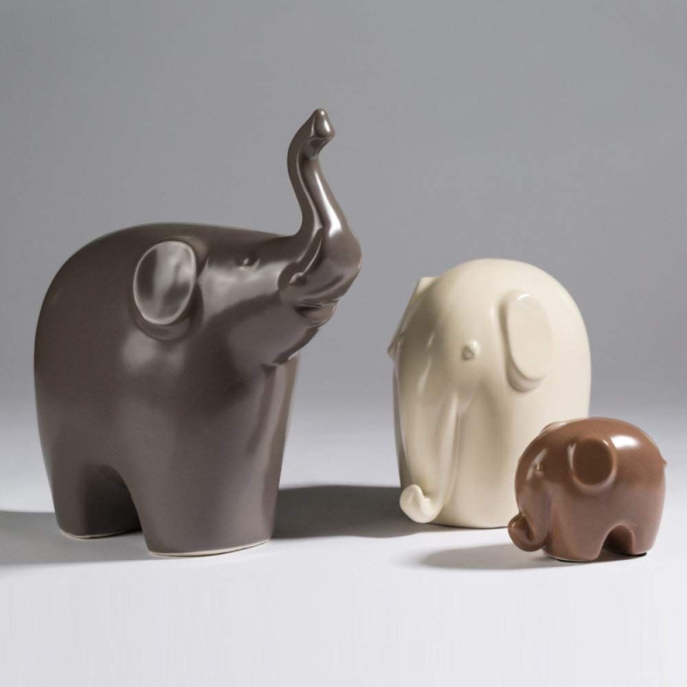 Statue éléphant en céramique : le cadeau artistique idéal pour couples et familles
