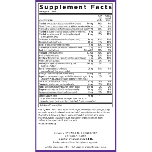 New Chapter One Daily Prenatal Multivitamin 35+, 90 Count - image 7