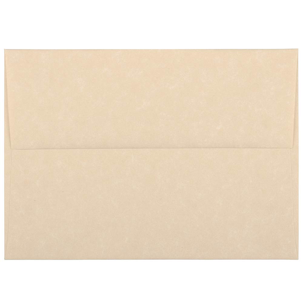 JAM PAPER A6 Parchment Invitation Envelopes - 4 3/4 x 6 1/2 - Brown Recycled - 50/Pack
